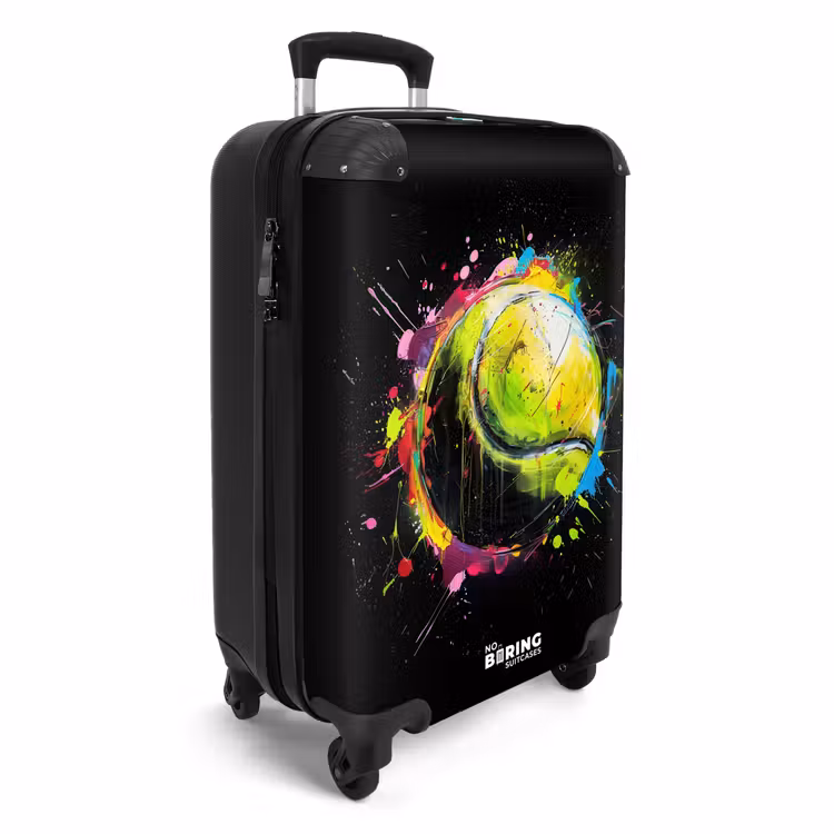 Suitcase - Tennis ball with graffiti — 2