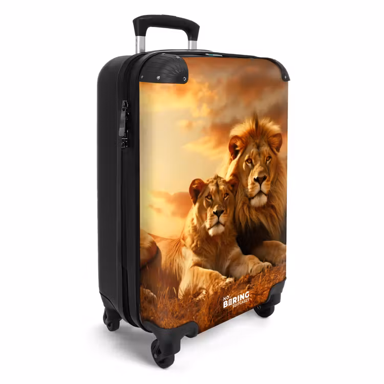 Suitcase - Two brown lions — 2