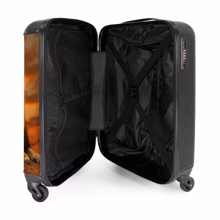 Suitcase - Two brown lions — 4