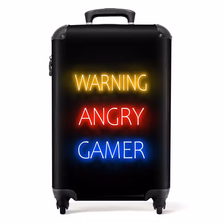 Suitcase - Warning Angry Gamer — 1
