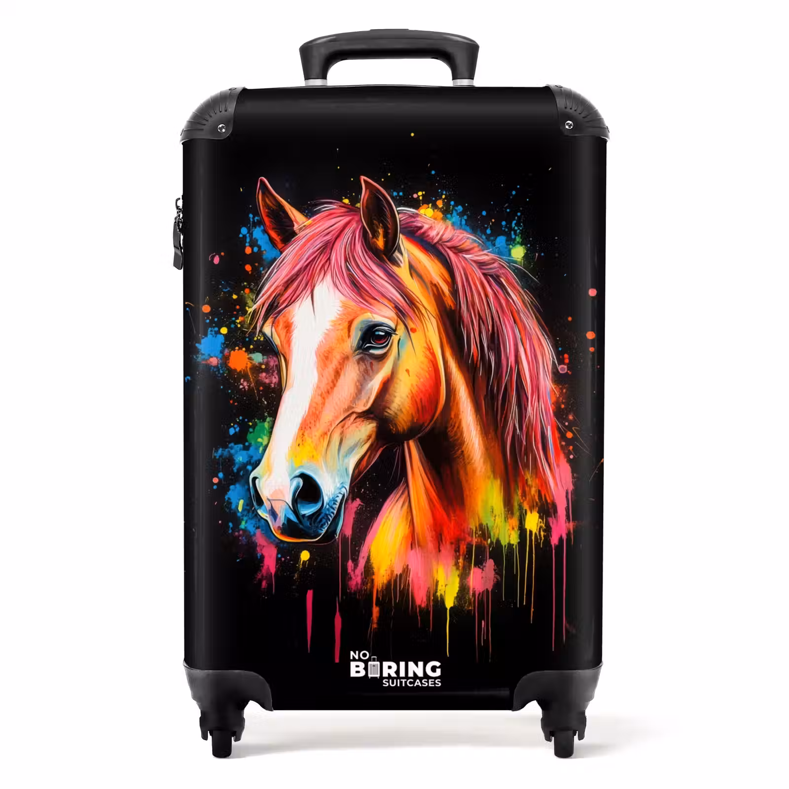 Suitcase - Colorful horse with graffiti — 1