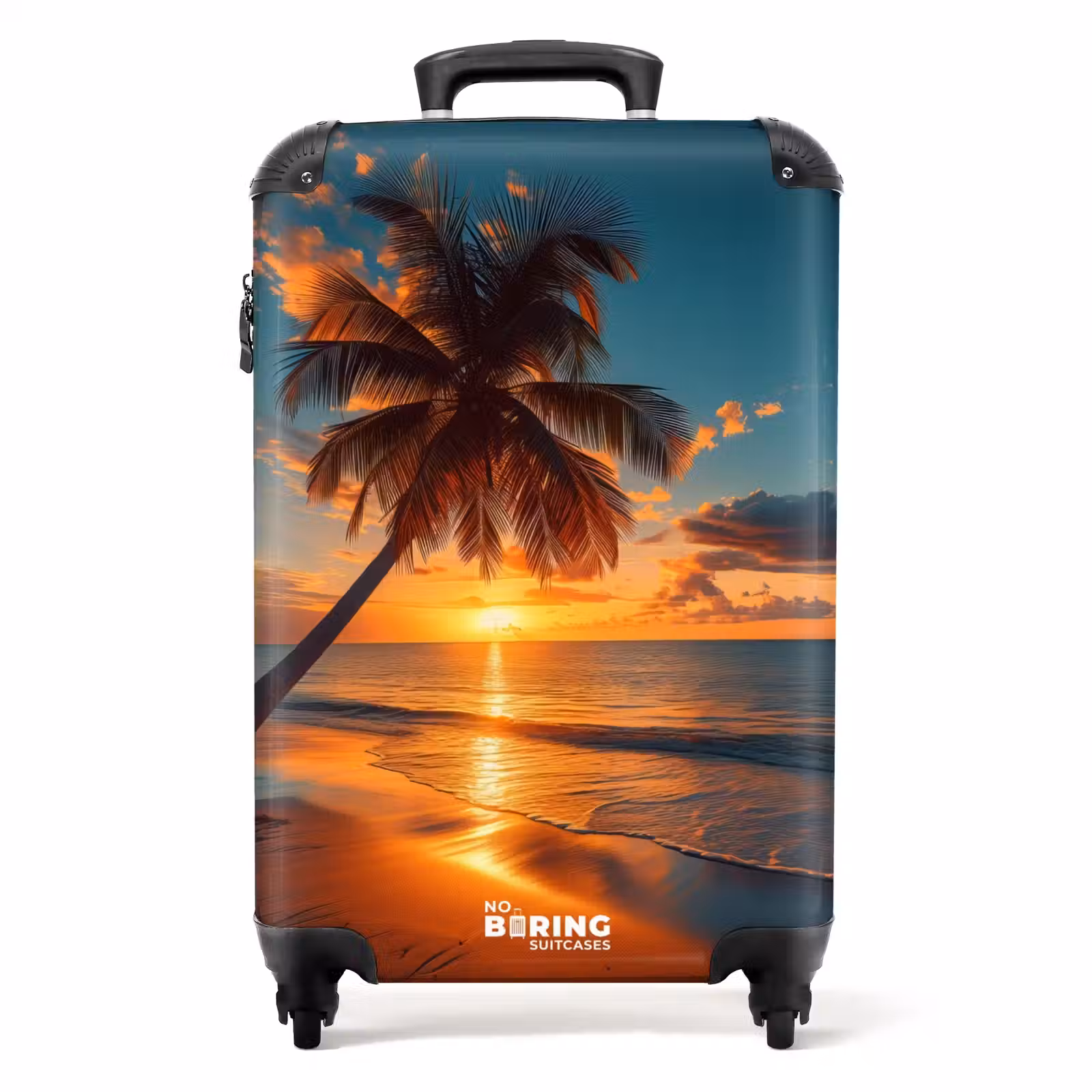 Suitcase - Palm tree at sunset — 1