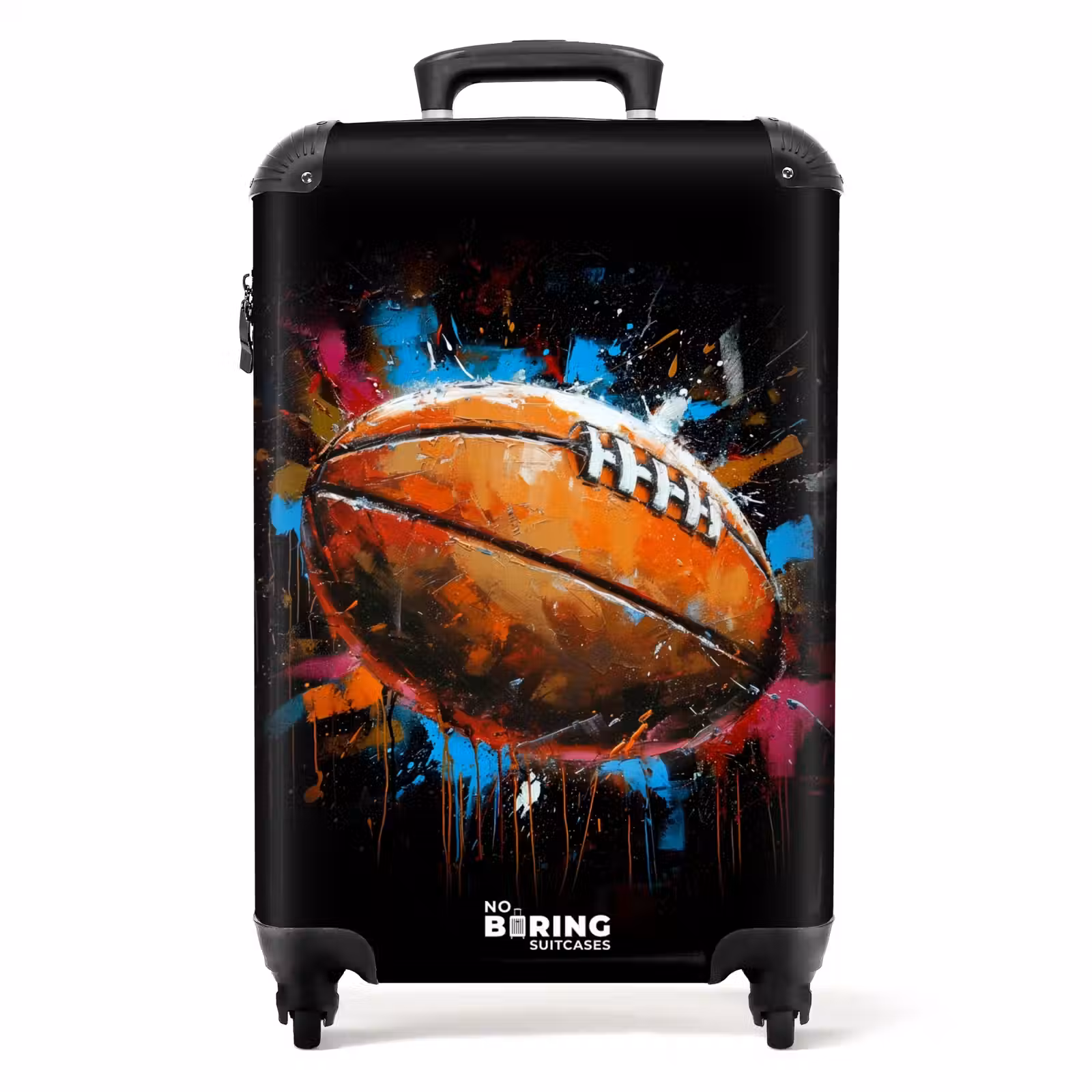 Suitcase - Rugby ball surrounded by graffiti — 1