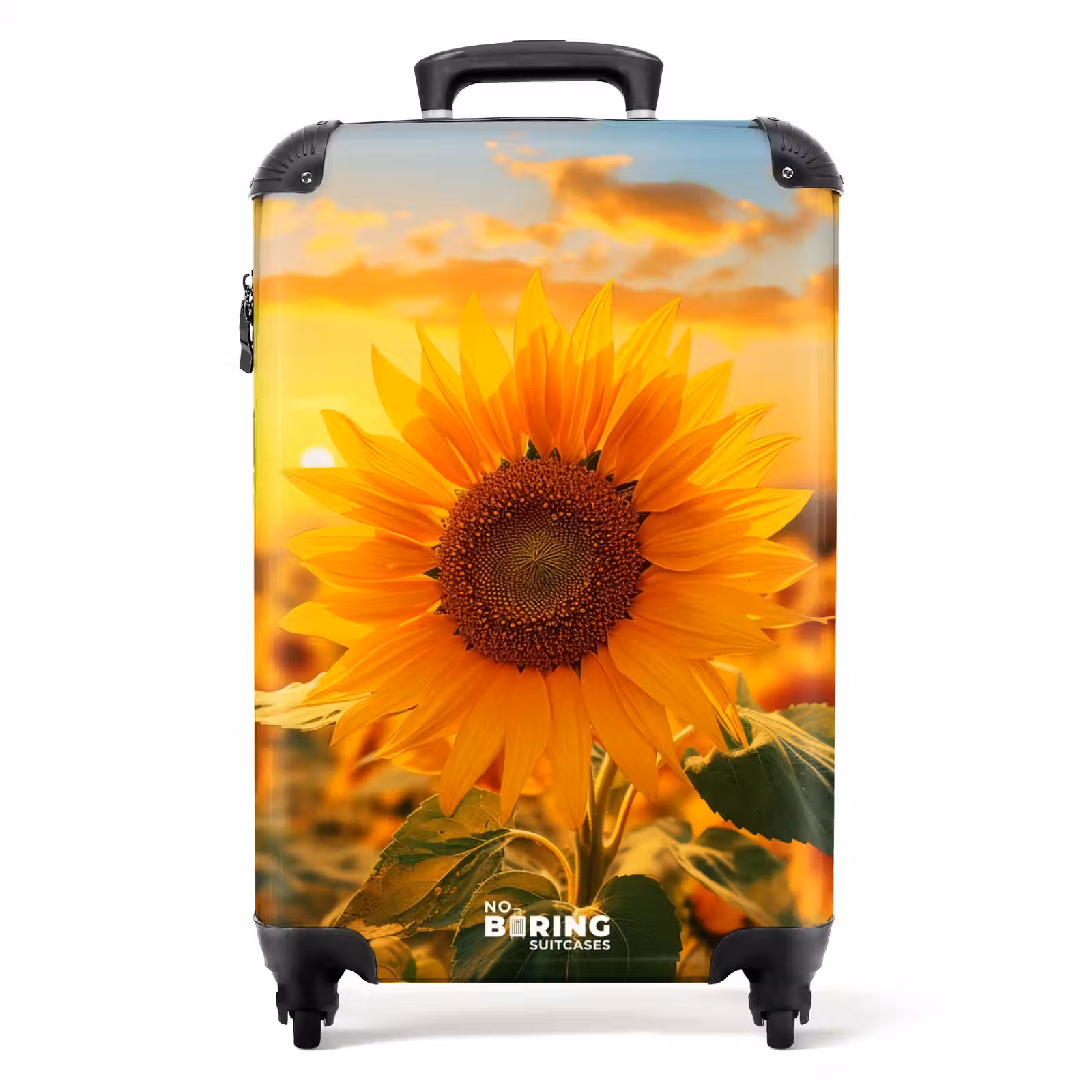 Suitcase - Yellow sunflower at sunset — 1