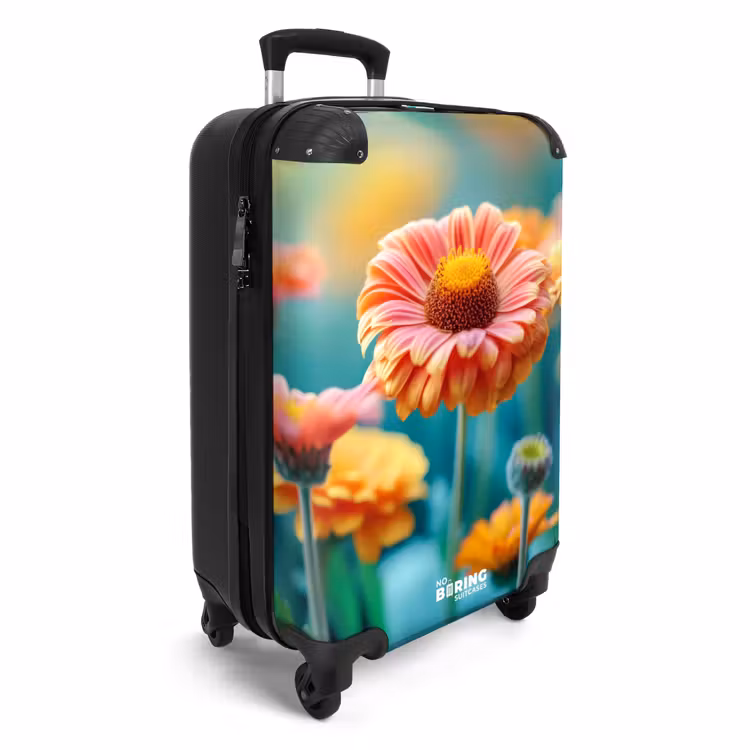 Suitcase - Colorful gerbera flowers — 2