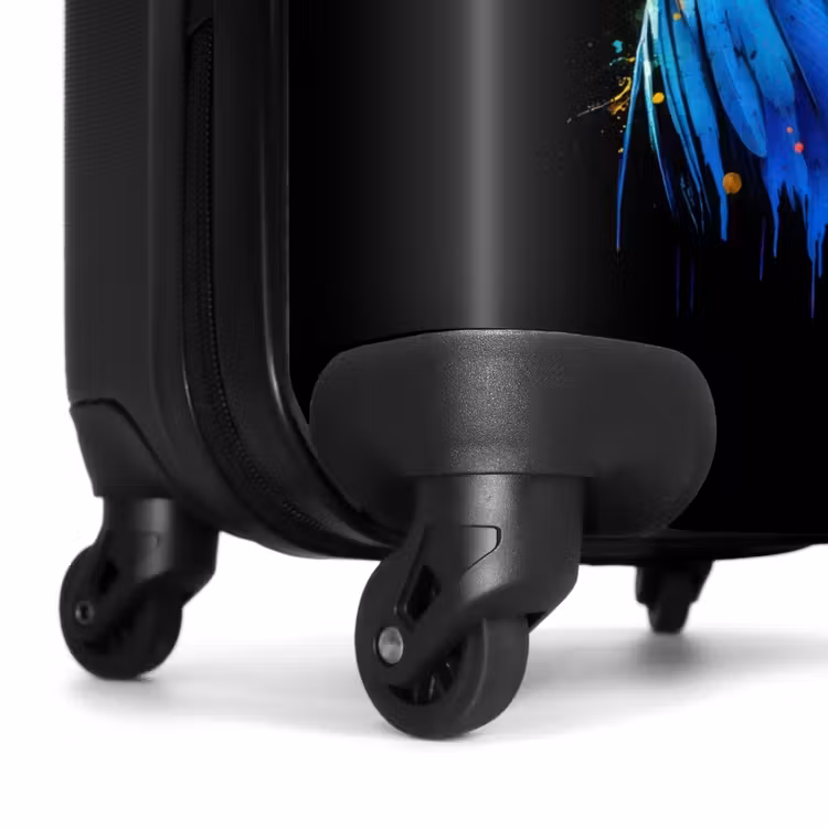Suitcase - Colorful parrot with graffiti — 6