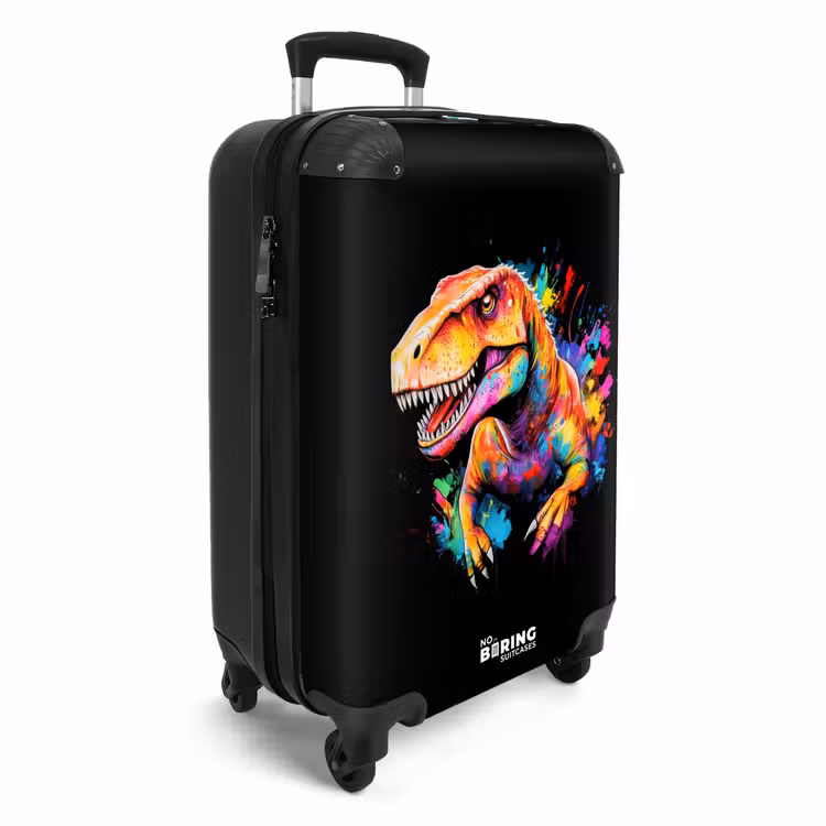 Suitcase - Dinosaur with colorful graffiti — 2