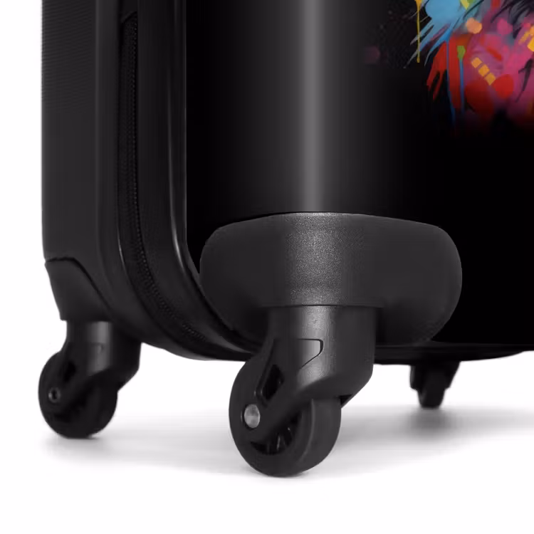 Suitcase - Dog as colorful graffiti art — 6