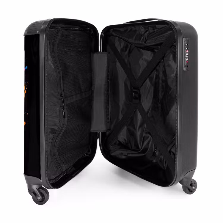 Suitcase - Funny pig with hat illustration — 4