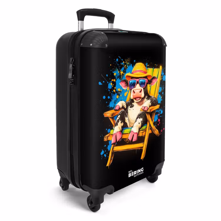 Suitcase - Funny summer cow illustration — 2