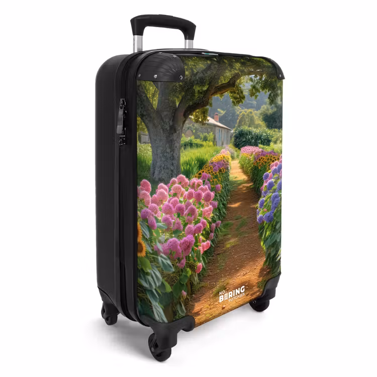 Suitcase - Garden path with flowers — 2