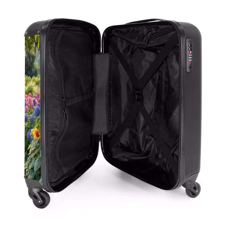 Suitcase - Garden path with flowers — 4