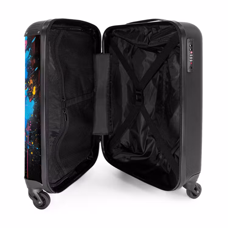 Suitcase - Graffiti tennis racket with ball — 4