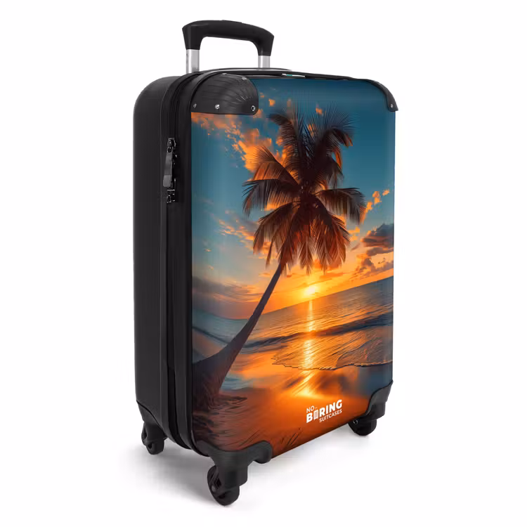 Suitcase - Palm tree at sunset — 2