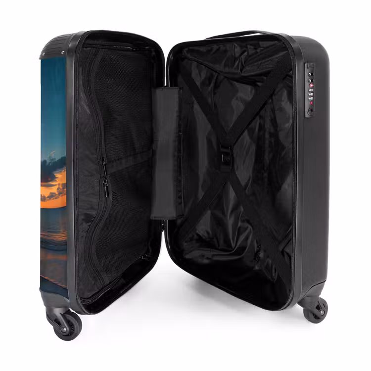 Suitcase - Palm tree at sunset — 5