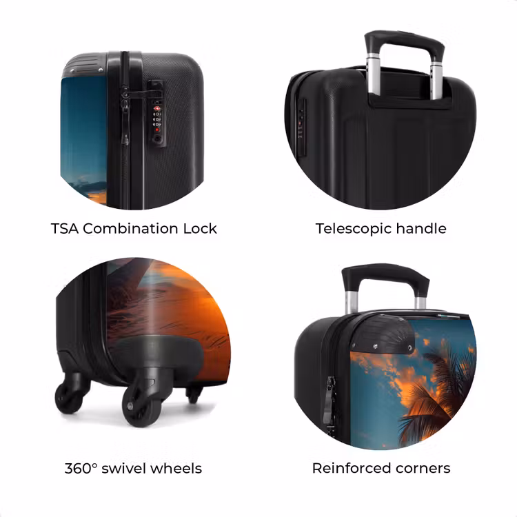 Suitcase - Palm tree at sunset — 8