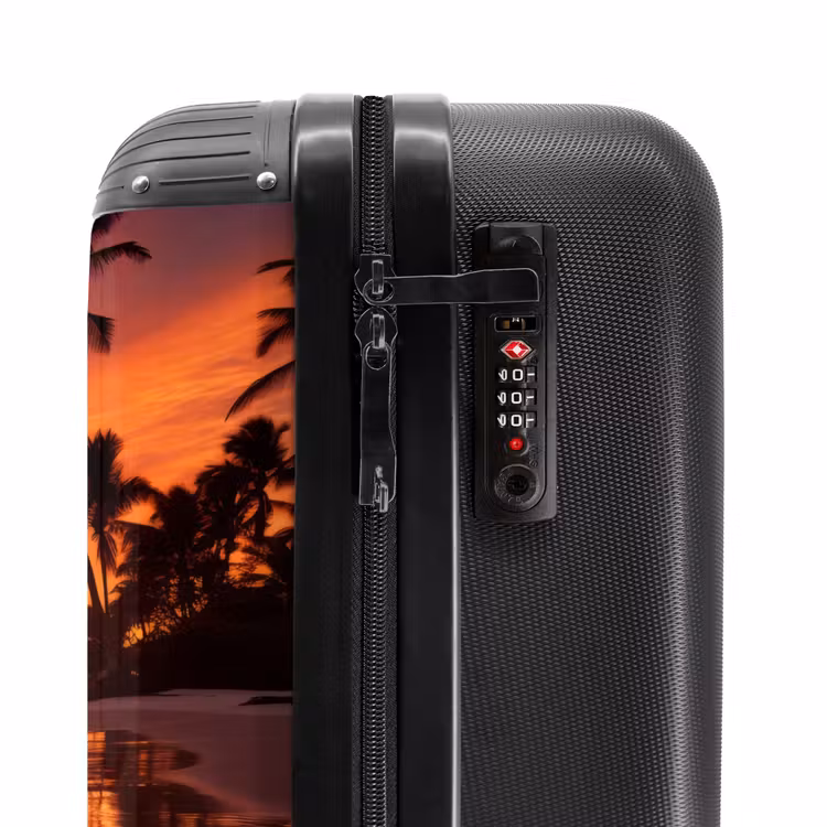 Suitcase - Palm trees at sunset — 6