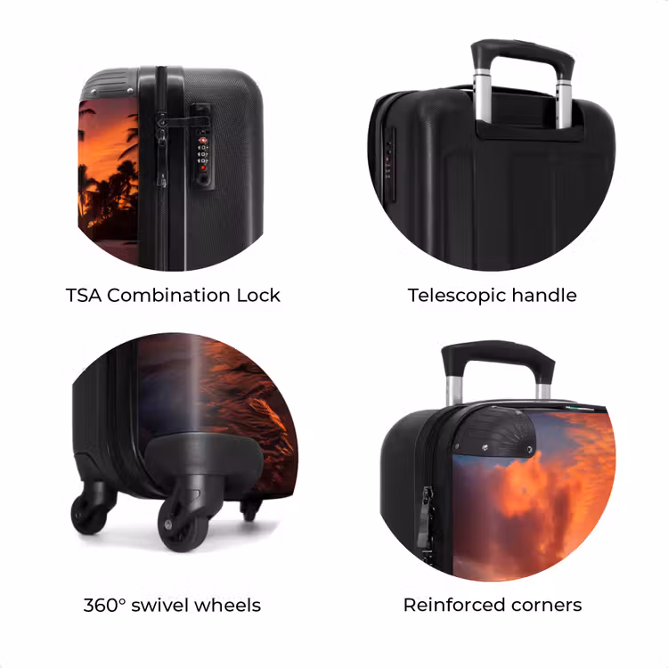 Suitcase - Palm trees at sunset — 8