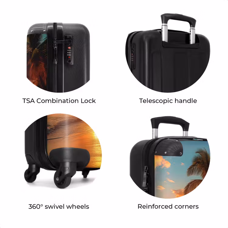 Suitcase - Palm trees on a beach — 8