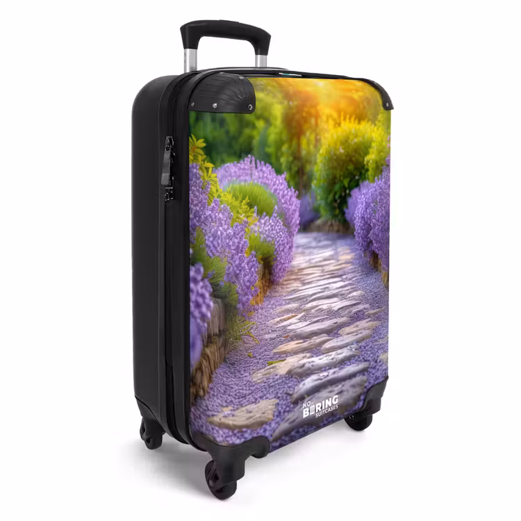 Suitcase - Path with purple lavender bushes — 2