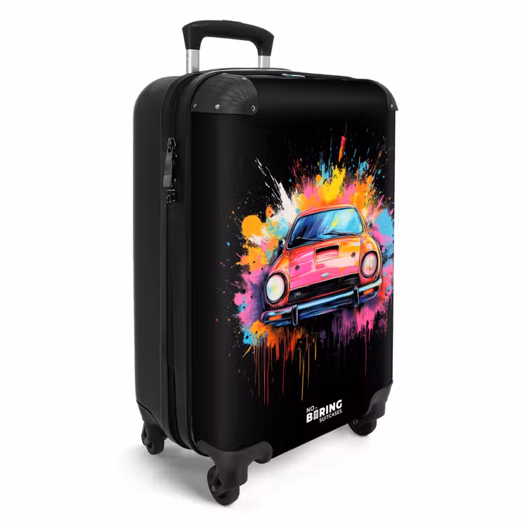 Suitcase - Pink car with colorful paint — 2
