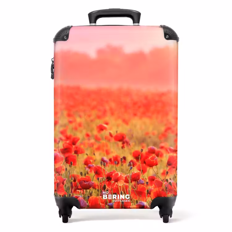 Suitcase - Poppies at sunset — 1