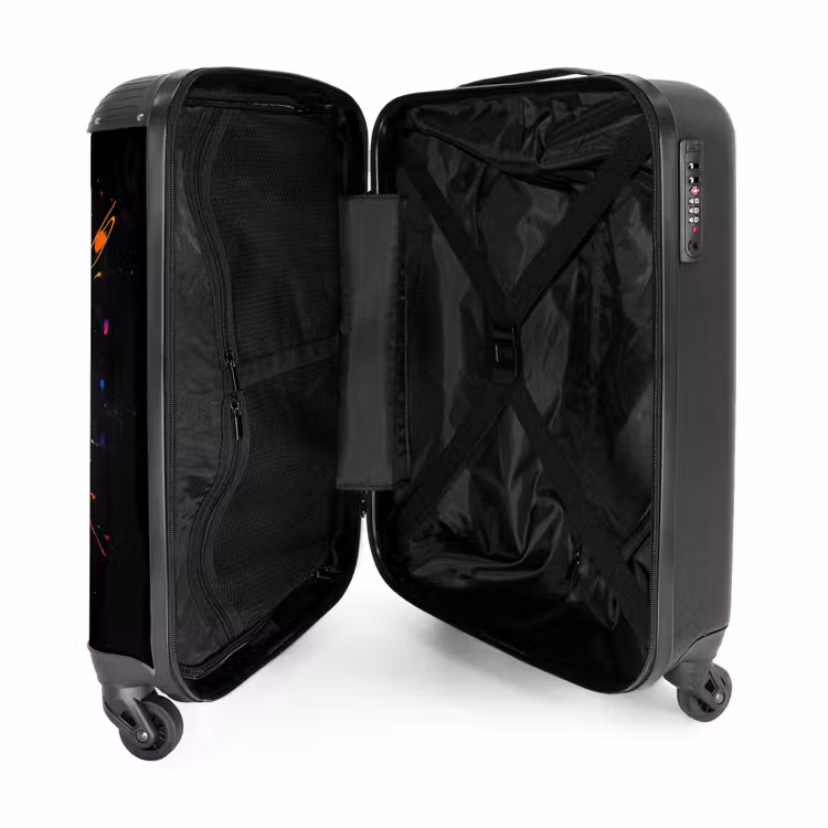 Suitcase - Rocket in space with graffiti — 4