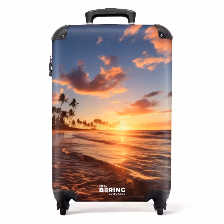 Suitcase - Sea at sunset — 1
