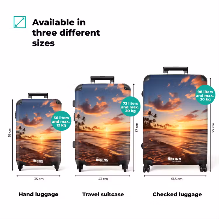 Suitcase - Sea at sunset — 3