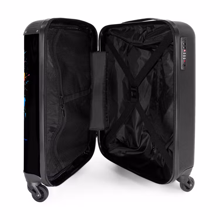 Suitcase - Summer crocodile with graffiti — 4