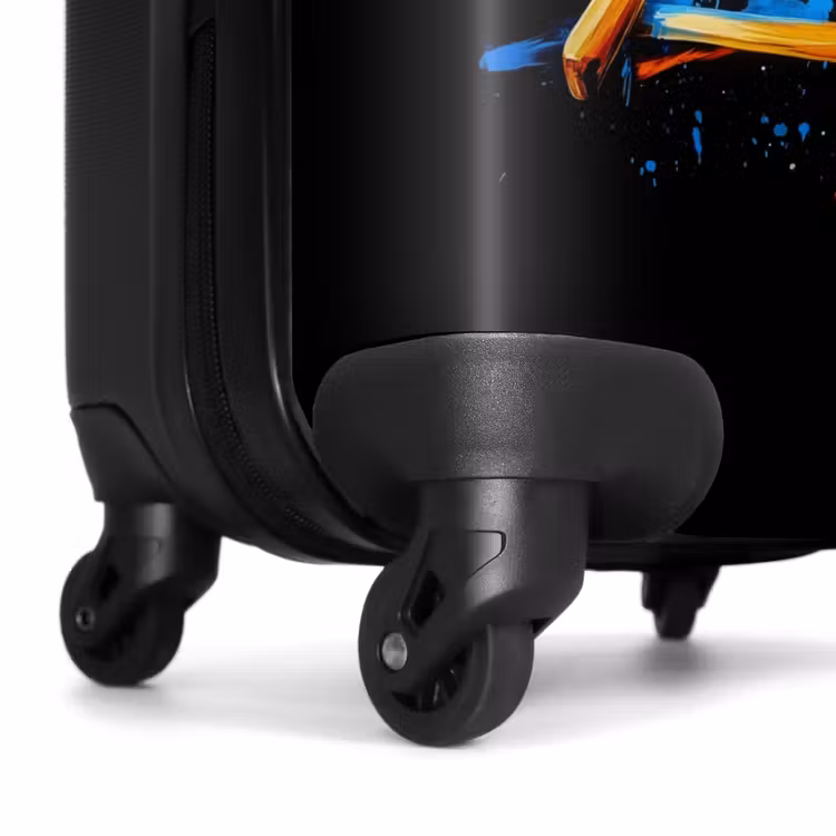 Suitcase - Summer crocodile with graffiti — 6
