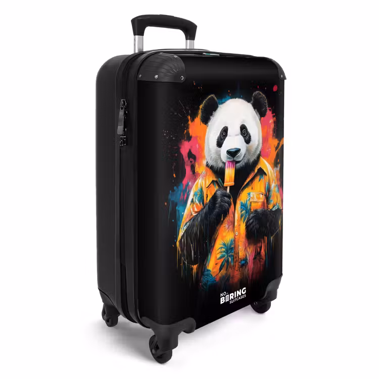 Suitcase - Summer panda with ice cream — 2
