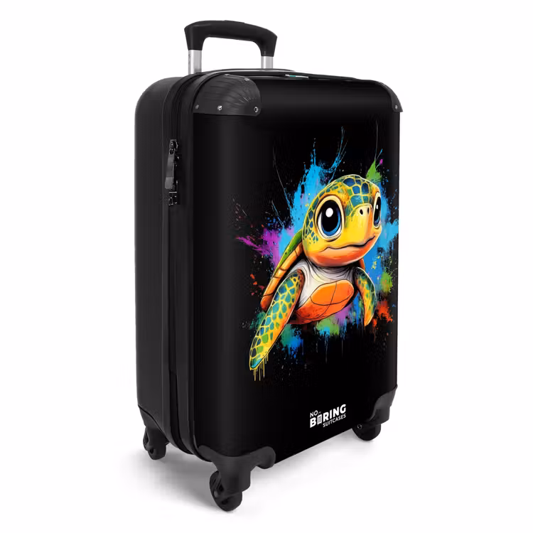 Suitcase - Turtle with colorful graffiti — 2
