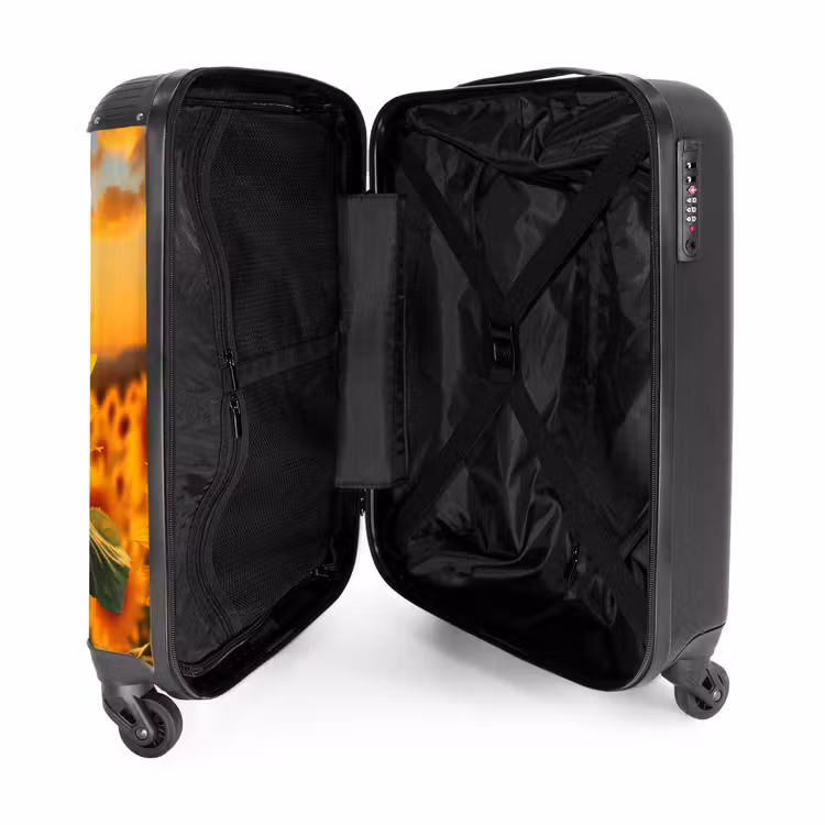 Suitcase - Yellow sunflower at sunset — 4