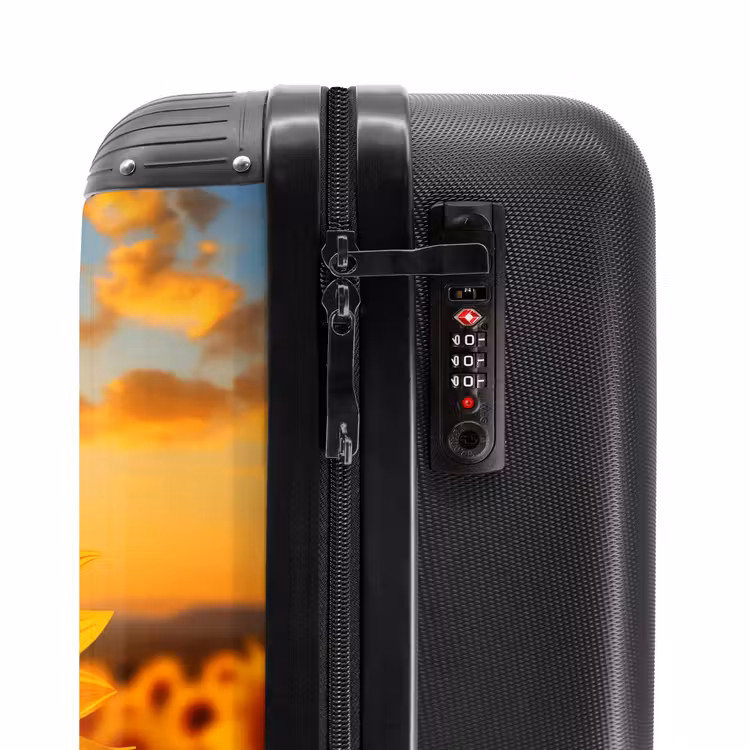 Suitcase - Yellow sunflower at sunset — 5