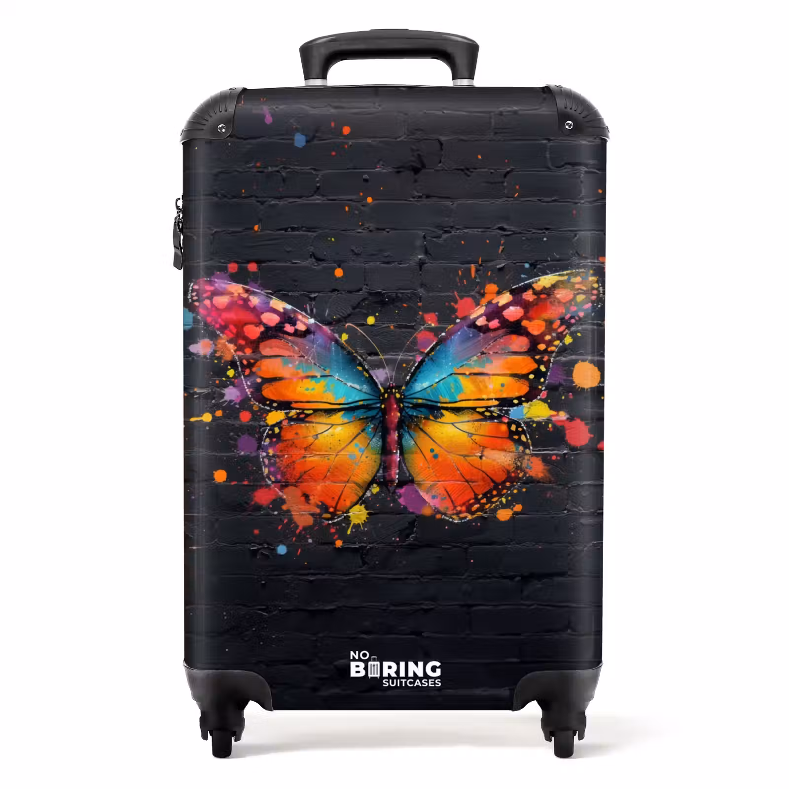 Suitcase - Graffiti butterfly with bright colors — 1