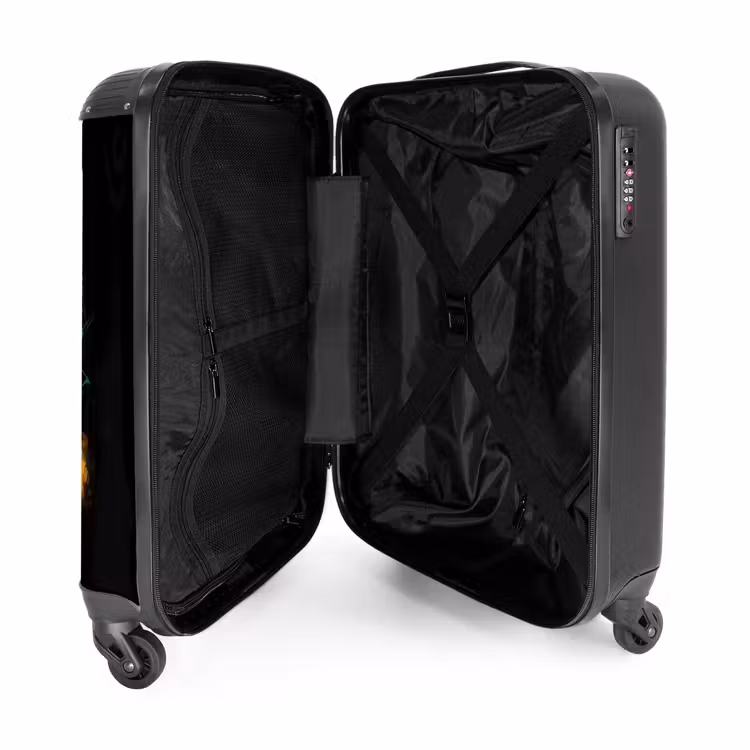 Suitcase - Cat with Colorful Vest and Orange Glasses — 4