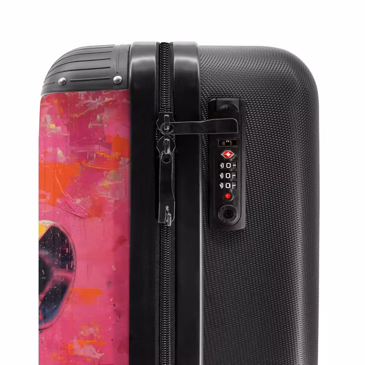 Suitcase - Chimpanzee with glasses in graffiti style — 5