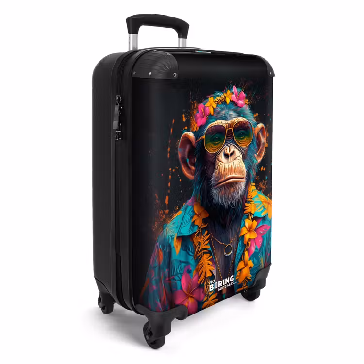 Suitcase - Chimpanzee with Hawaii Blouse — 2