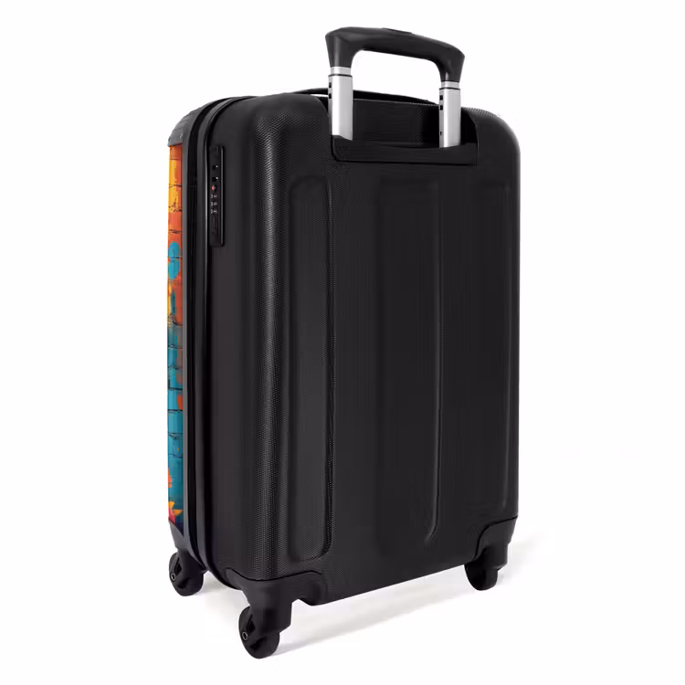 Suitcase - Colorful fox with coat in graffiti style — 3