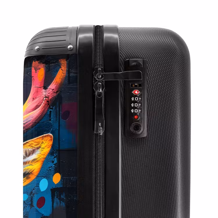 Suitcase - Deer with antlers in graffiti style — 5