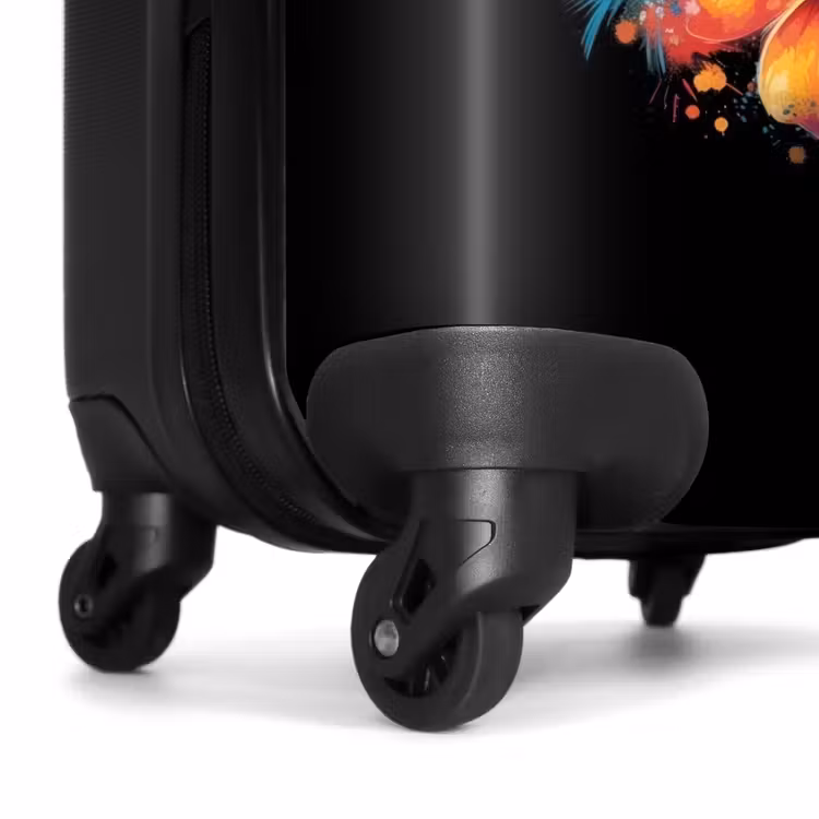 Suitcase - Dolphin amid Graffiti Flowers — 6
