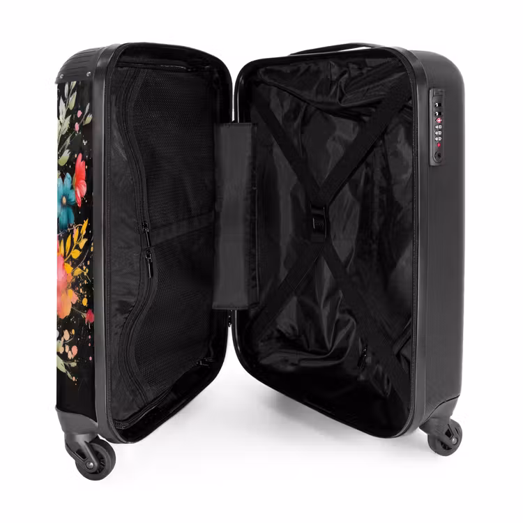 Suitcase - Flowers in graffiti style — 4