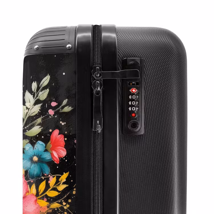 Suitcase - Flowers in graffiti style — 5