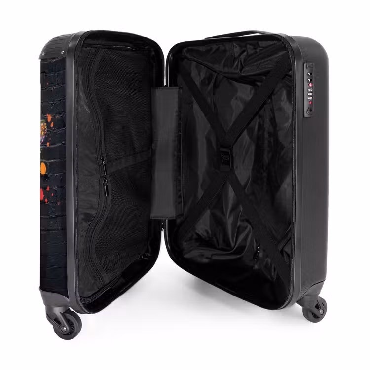 Suitcase - Graffiti butterfly with bright colors — 4