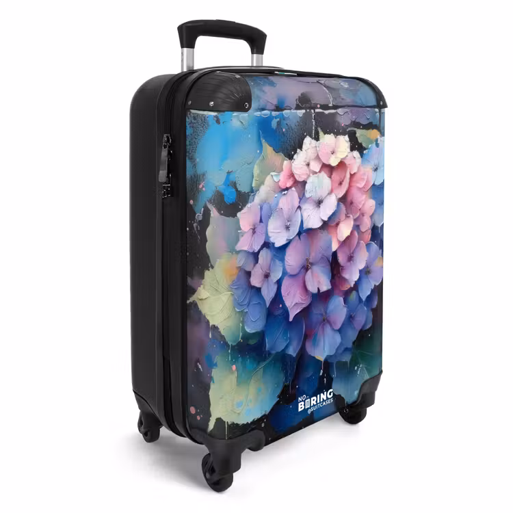Suitcase - Hydrangea flowers in graffiti style — 2