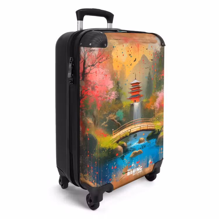Suitcase - Japanese garden in graffiti style — 2