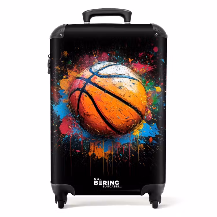 Suitcase - Orange Basketball to Amid Paint Splatters — 1