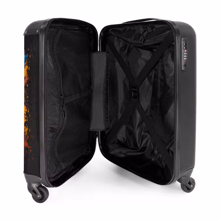 Suitcase - Owl in colorful graffiti style — 4
