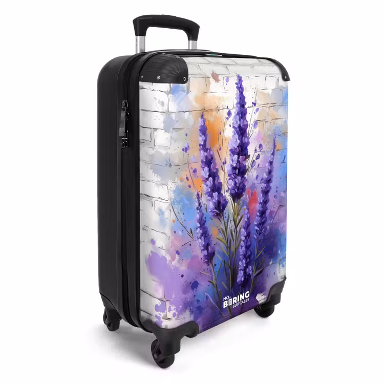 Suitcase - Purple lavender in graffiti style — 2